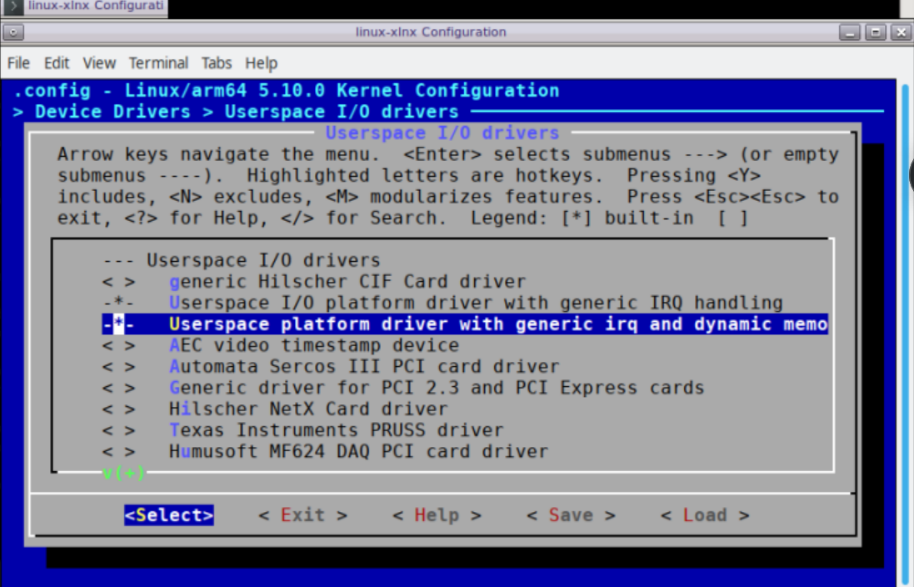 UIO driver test on Versal 2021.1