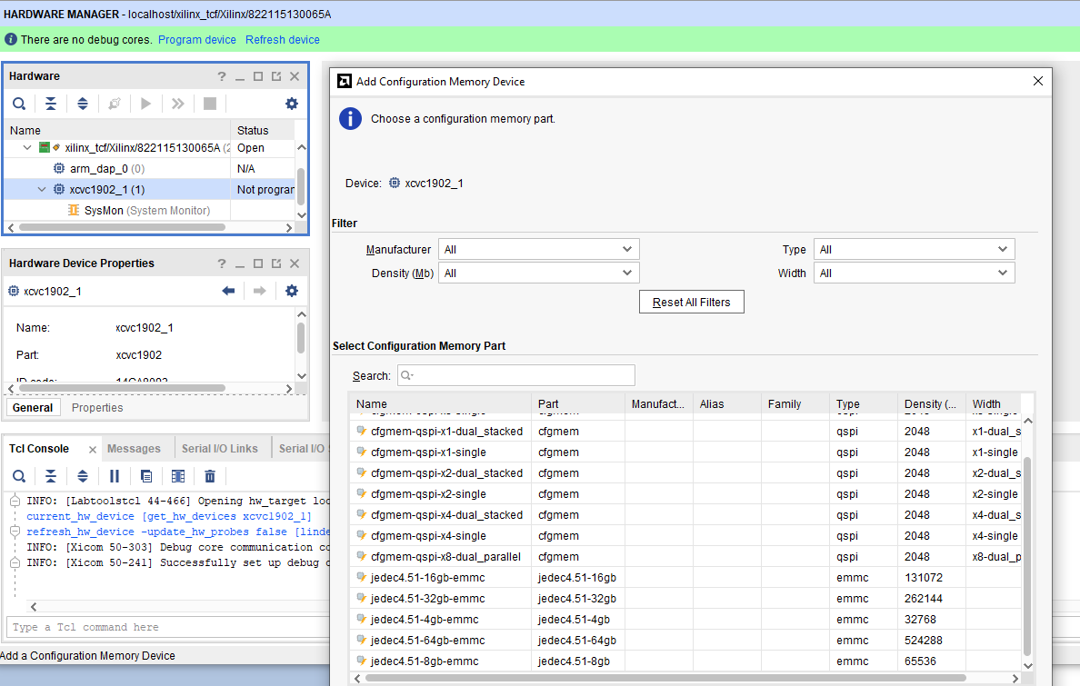 Versal: eMMC Programming/Boot Debug Checklist