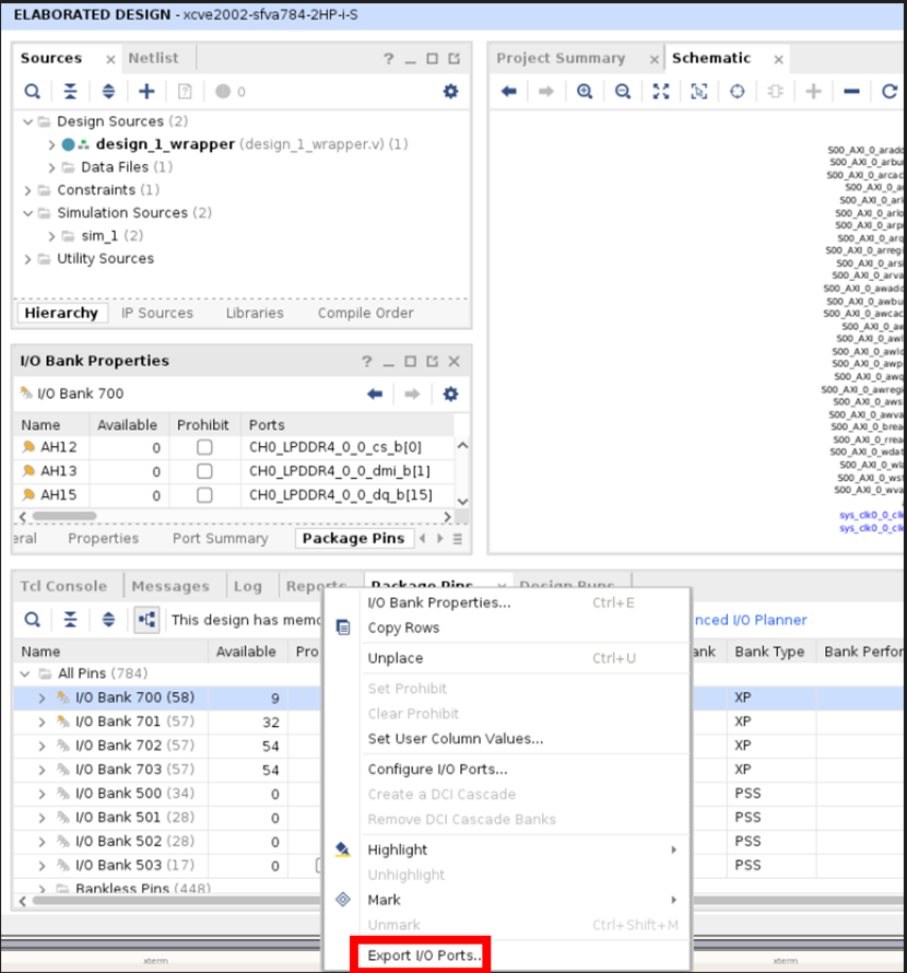 Versal Memory Pinout in Triplet with Inaccessible Banks