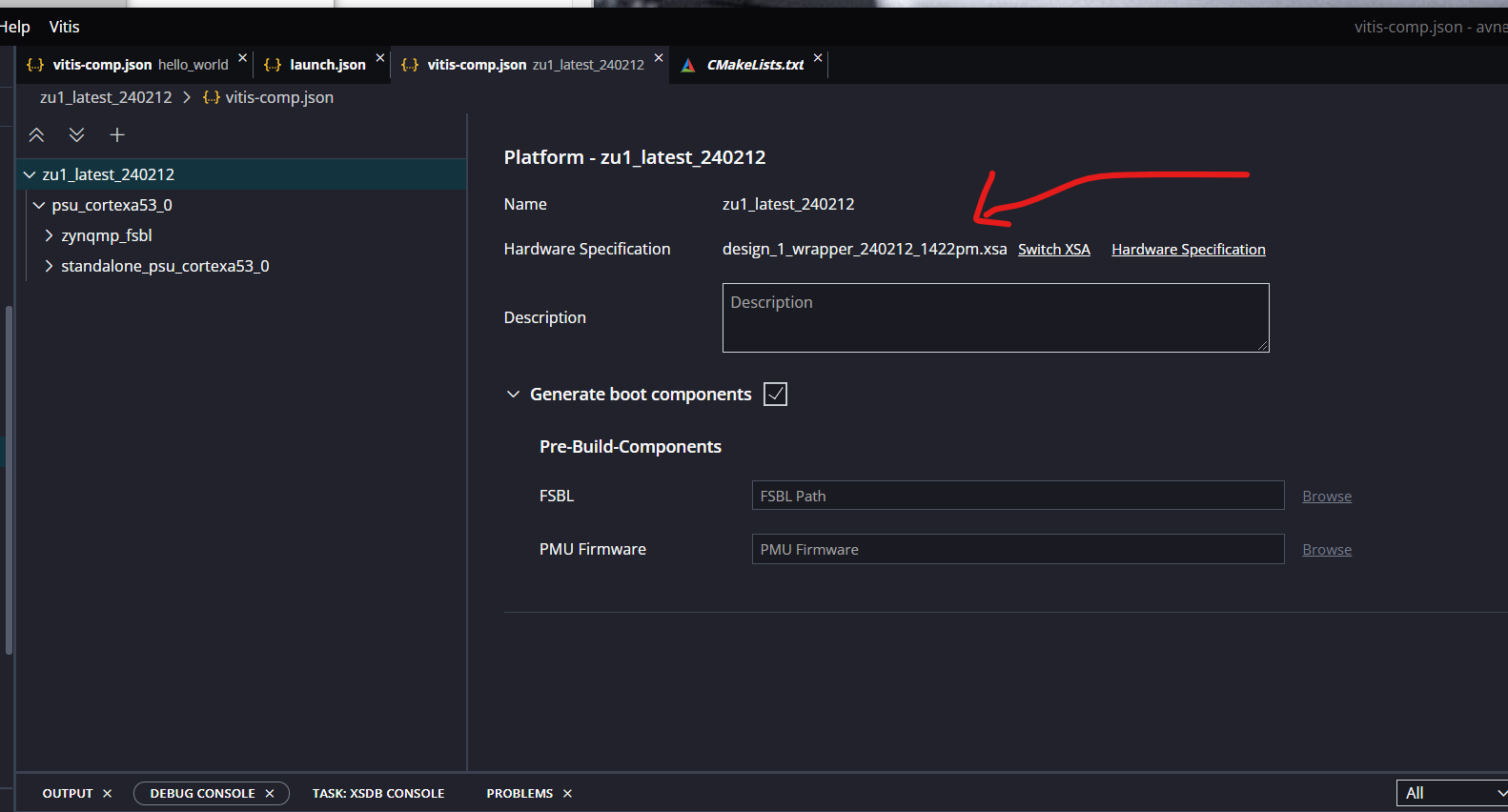 000036644 - Vitis 2023.2 and 2024.1: Application does not use the ...