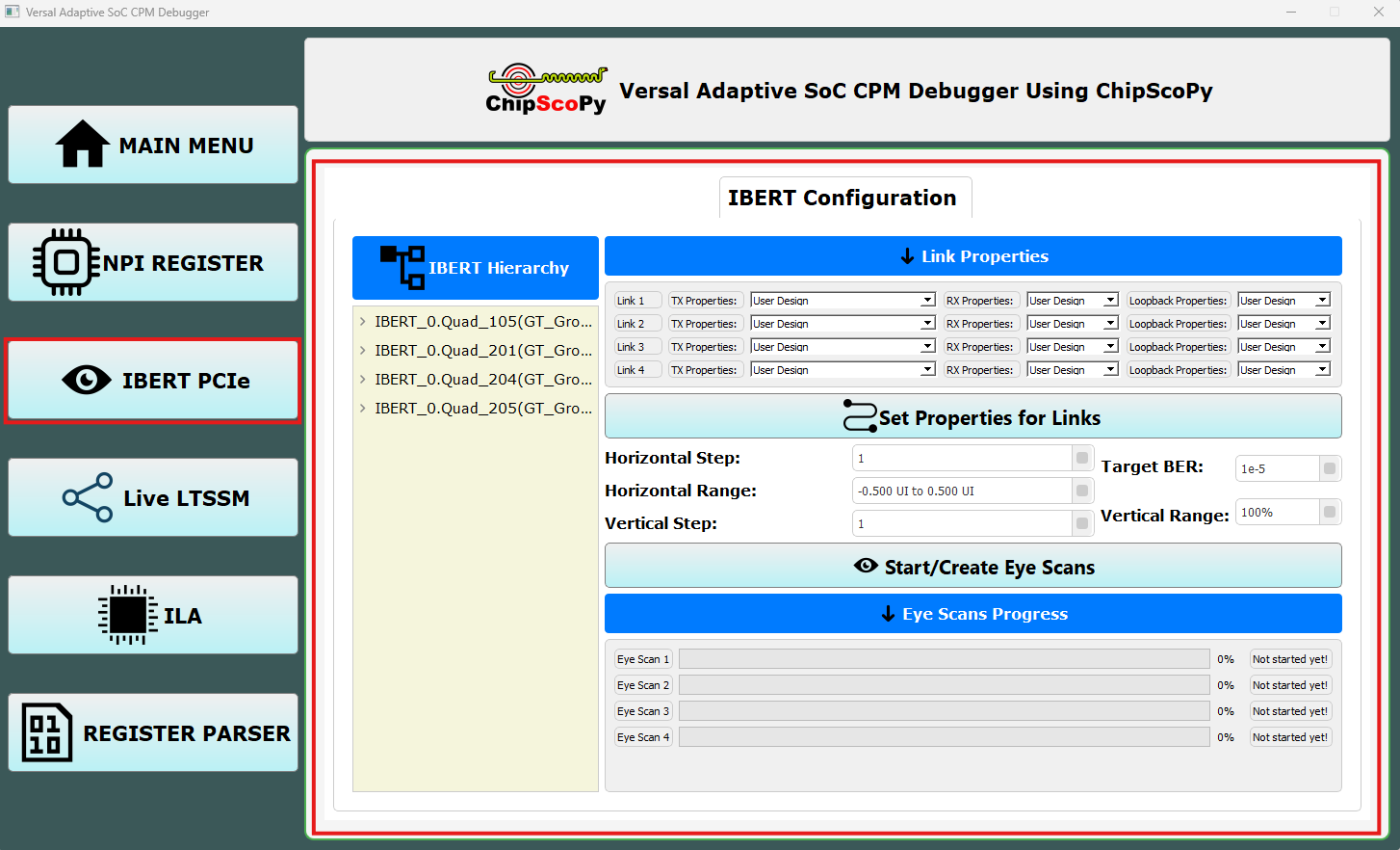 GUI-Based Versal Adaptive SoC CPM Debugger using ChipScoPy