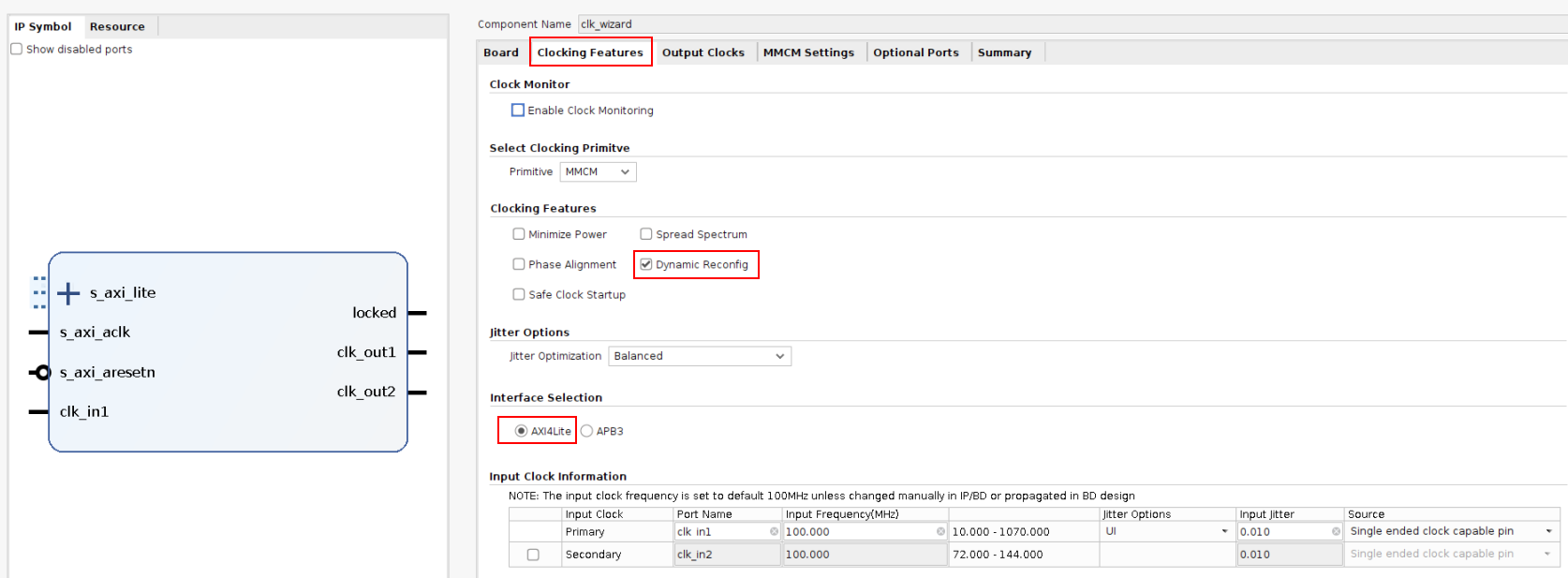 000037716 - Versal Clocking Wizard DRP AXI-4 Reset details