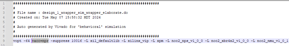 000036400 - Versal Adaptive SoC NoC2 - QuestaSim Simulations have Very ...