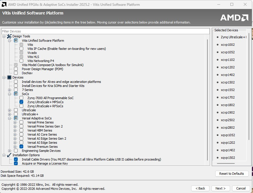 000039945 - Vitis 2025.2 Unified Web Installer: files missing from ...